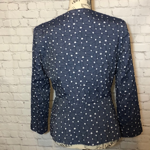 Helene Berman London Blue Star Peplum Jacket - Picture 10 of 11